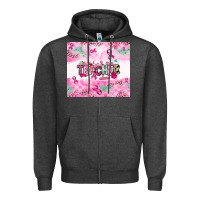 Charcoal Heather Breast Cancer Teacher Zipper Hoodie - NancyCooperArtShop