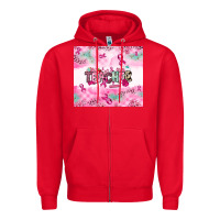 Red Breast Cancer Teacher Zipper Hoodie - NancyCooperArtShop
