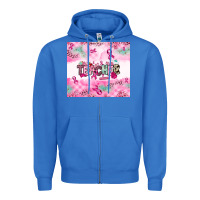 True Royal Breast Cancer Teacher Zipper Hoodie - NancyCooperArtShop
