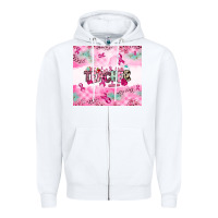 White Breast Cancer Teacher Zipper Hoodie - NancyCooperArtShop