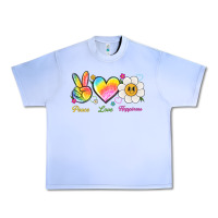 Grape Ice peace love happiness Urban Heavy Tee - NancyCooperArtShop