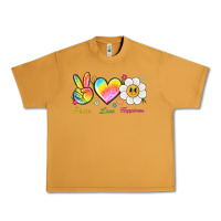 Peanut Butter peace love happiness Urban Heavy Tee - NancyCooperArtShop
