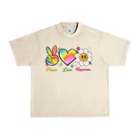 Sandshell peace love happiness Urban Heavy Tee - NancyCooperArtShop