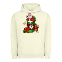 Pigment Pistachio Christmas Santa Claus Coffee Cup Urban Hoodie - FaDigitalArtStudio