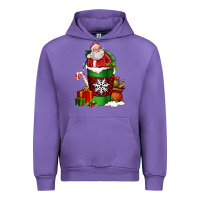 Tulip Christmas Santa Claus Coffee Cup Urban Hoodie - FaDigitalArtStudio