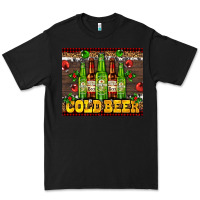 Black cold beer with beer bottles Premium Tee - AdoDesignShop