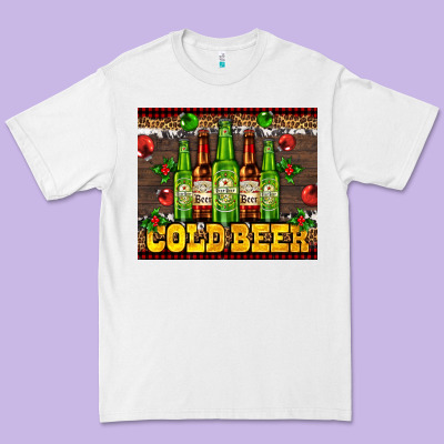 Cold Beer With Beer Bottles Premium Tee Designed By Adodesignshop