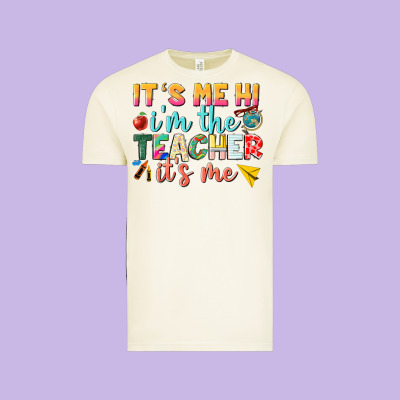 Its Me Hi Im The Teacher Its Me Nca Vintage Tee Designed By Nancycooperartshop