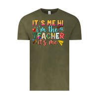 Vintage Olive its me hi im the teacher its me nca Vintage Tee - NancyCooperArtShop