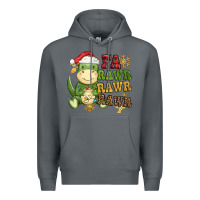 Rock watercolor t rex fa rawr rawr rawr christmas Premium Hoodie - CowGirlArtShop