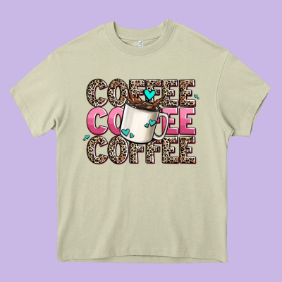 Coffee Coffee Coffee Heavy Core Tee Designed By Adodesignshop