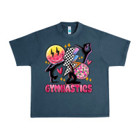 Midnight Navy retro gymnastics Urban Heavy Tee - MaliasSmallBusiness