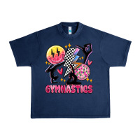 Navy retro gymnastics Urban Heavy Tee - MaliasSmallBusiness