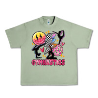 Oil Green retro gymnastics Urban Heavy Tee - MaliasSmallBusiness