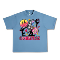 Pebble Blue retro gymnastics Urban Heavy Tee - MaliasSmallBusiness