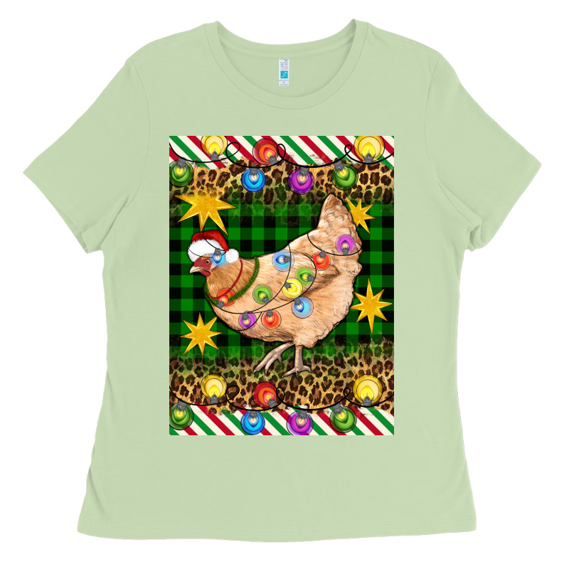 Christmas Chicken Ladies Tee by Artiststas | Teevron