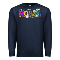 Navy Easter nurse Easter Day Premium Sweatshirt - HowdyJamesFarm