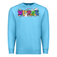 Ocean Blue Easter nurse Easter Day Premium Sweatshirt - HowdyJamesFarm