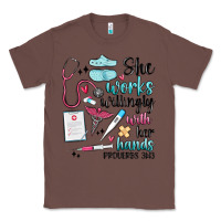 Chestnut she works willingly with her hands Classic Tee - MaliasSmallBusiness