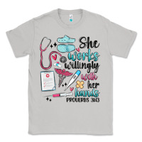 Moon Dust she works willingly with her hands Classic Tee - MaliasSmallBusiness