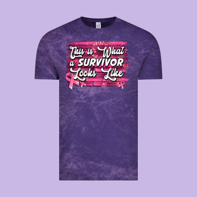 This Is What A Survivor Looks Like Breast Cancer Vintage Tee Designed By Nancycooperartshop