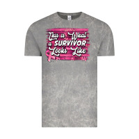 Cloud Rock This is what a survivor looks like Breast Cancer Vintage Tee - NancyCooperArtShop