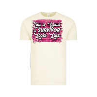 Vintage Arctic This is what a survivor looks like Breast Cancer Vintage Tee - NancyCooperArtShop