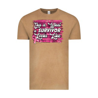 Vintage Camel This is what a survivor looks like Breast Cancer Vintage Tee - NancyCooperArtShop