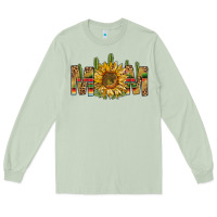 Matcha Western Mom With Sunflower Long Sleeve Tee - BundleAndBundleShop