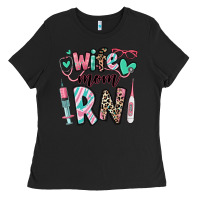 Black wife mom rn registered nurse Ladies Tee - RanaPortraitStore