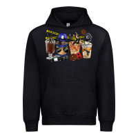 Black Police Coffee Cups Urban Hoodie - FaDigitalArtStudio