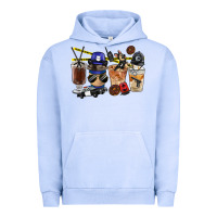 Pigment Grape Ice Police Coffee Cups Urban Hoodie - FaDigitalArtStudio