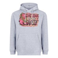 Heather Grey give boot to the cancer Heavyweight Hoodie - CowGirlArtShop