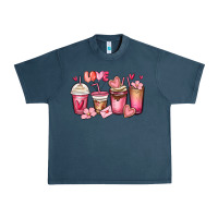 Midnight Navy valentines day coffee cups Urban Heavy Tee - MaliasSmallBusiness