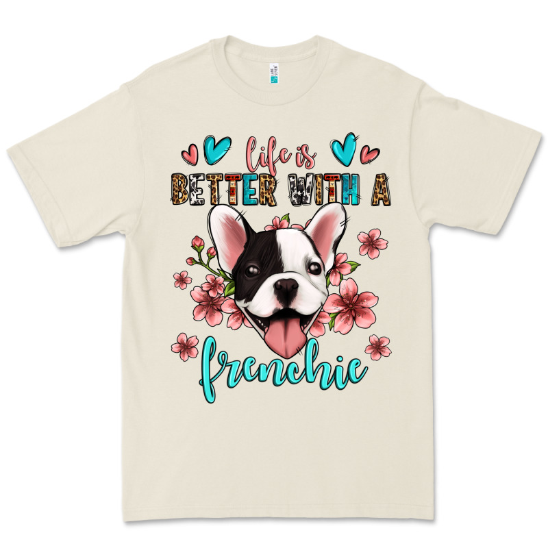 Life Is Better With A Frenchie Premium Tee by Jasminsmagicworld | Teevron
