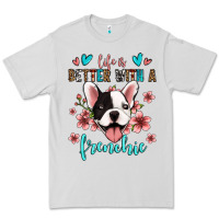 Dove Grey life is better with a frenchie Premium Tee - Jasminsmagicworld