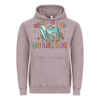 Vintage Zinc books are my social life Vintage Hoodie - MaliasSmallBusiness