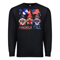 Black America y'all with gnomies Premium Sweatshirt - HowdyJamesFarm