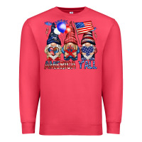 Cardinal America y'all with gnomies Premium Sweatshirt - HowdyJamesFarm
