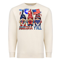 Sandshell America y'all with gnomies Premium Sweatshirt - HowdyJamesFarm