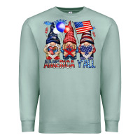 Seafoam America y'all with gnomies Premium Sweatshirt - HowdyJamesFarm