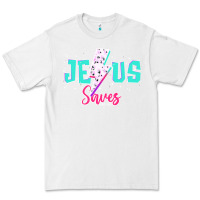 White jesus saves Premium Tee - JahusDesignShop