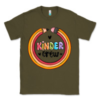 Army Green kinder crew Classic Tee - MaliasSmallBusiness