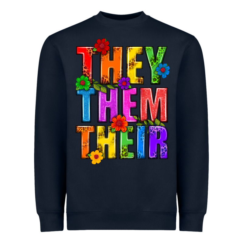 They Them Their Pride Lgbtq Heavyweight Sweatshirt by BundleAndBundleShop | Teevron