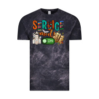 Cloud Black service mode on Vintage Tee - NancyCooperArtShop