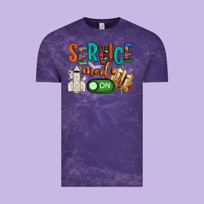 Service Mode On Vintage Tee Designed By Nancycooperartshop