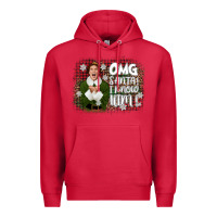 Cardinal the elf omg santa Premium Hoodie - CowGirlArtShop