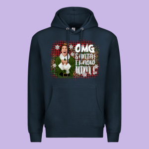 The Elf Omg Santa Premium Hoodie Designed By Cowgirlartshop