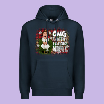 The Elf Omg Santa Premium Hoodie Designed By Cowgirlartshop