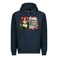 Navy the elf omg santa Premium Hoodie - CowGirlArtShop